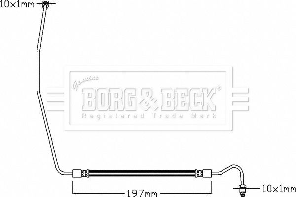 BORG & BECK Pidurivoolik BBH8327